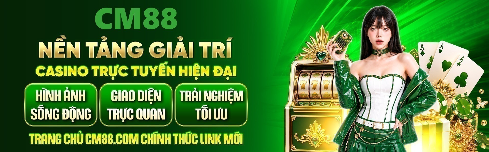 CM88 nổi bật với hệ thống casino, thể thao cùng kho nổ hũ đa dạng, liên tục cập nhật những sản phẩm mới.